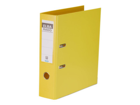 ELBA Classeur rado plast, largeur de dos: 80 mm, A4, jaune