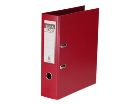 ELBA Classeur rado plast, largeur de dos: 80 mm, A4, rouge
