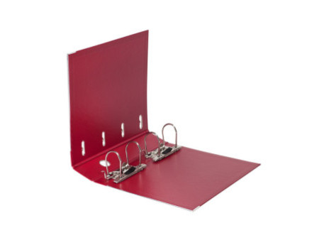 ELBA classeur double rado plast, largeur de dos 75 mm, rouge