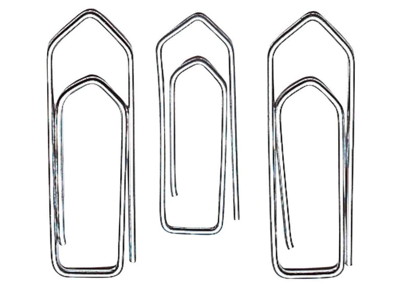 WEDO Trombones, zingué brillant, 26 mm, grand paquet