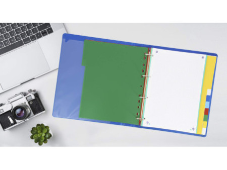 Oxford Intercalaires en plastique, uni, A4+, 12 touches