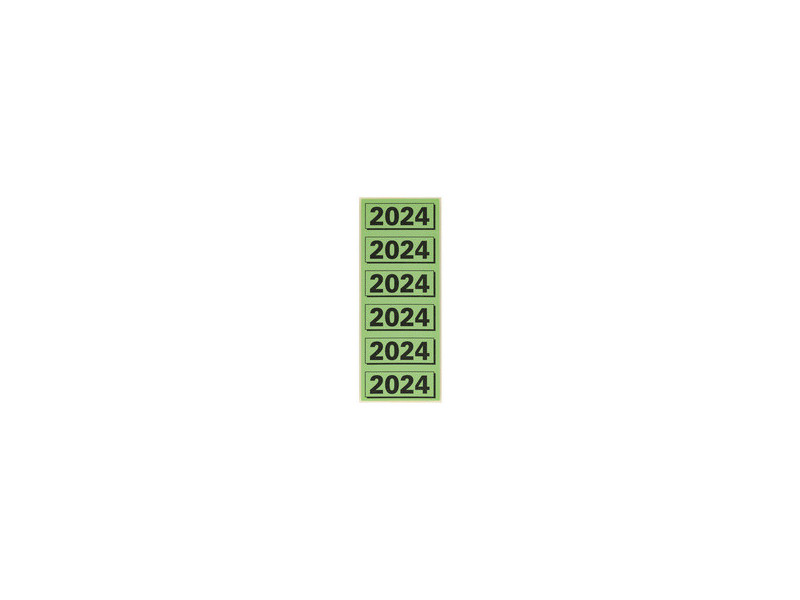 ELBA Etiquette imprimée pour classeur '2024', vert