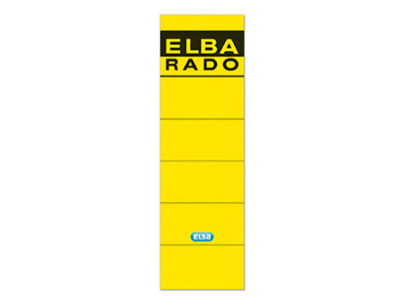 ELBA Etiquette pour dos de classeur 'ELBA RADO'- jaune
