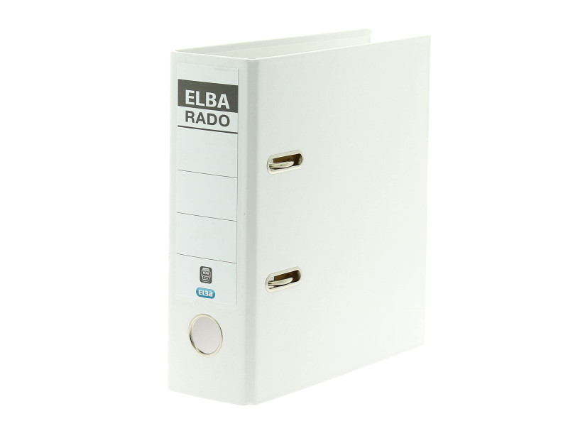 ELBA classeur rado plast, format A5 haut, dos: 75 mm, blanc