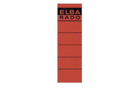 ELBA Etiquette pour dos de classeur 'ELBA RADO'- rouge