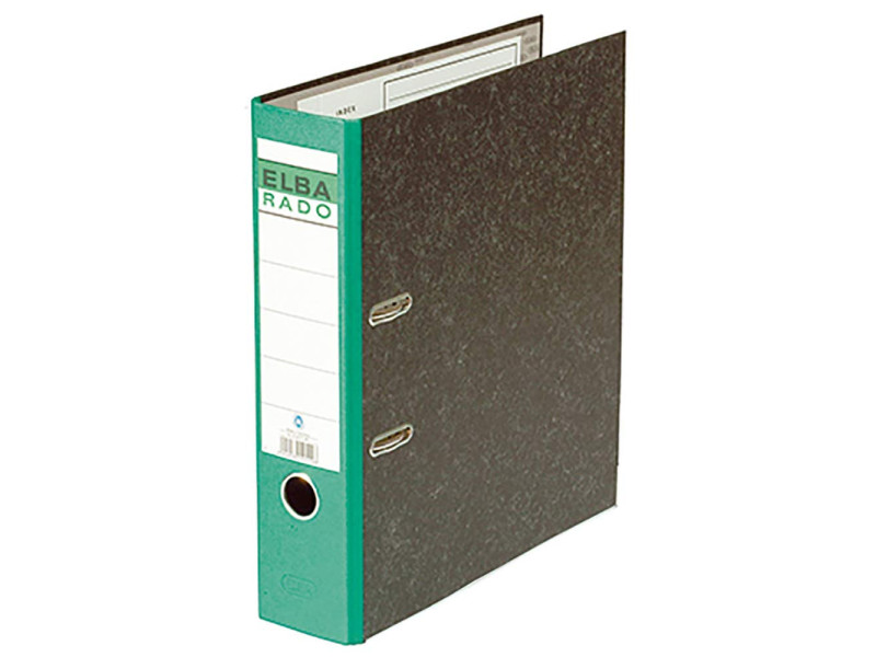 ELBA classeur rado papier marbré, largeur de dos: 80 mm,vert