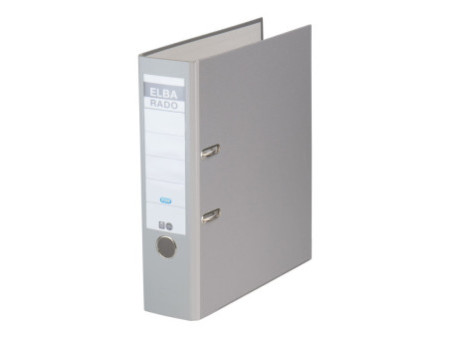 ELBA classeur rado brillant, largeur de dos: 80 mm, gris