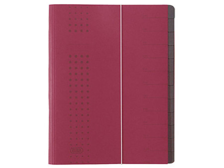 ELBA Chemise à élastique chic, A4 bordeaux, compartiments
