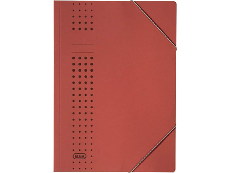 ELBA chemise à élastiques chic, en carton, A4, rouge
