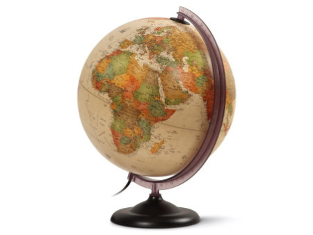Wonday Globe lumineux FIRST, 300 mm, texte francais