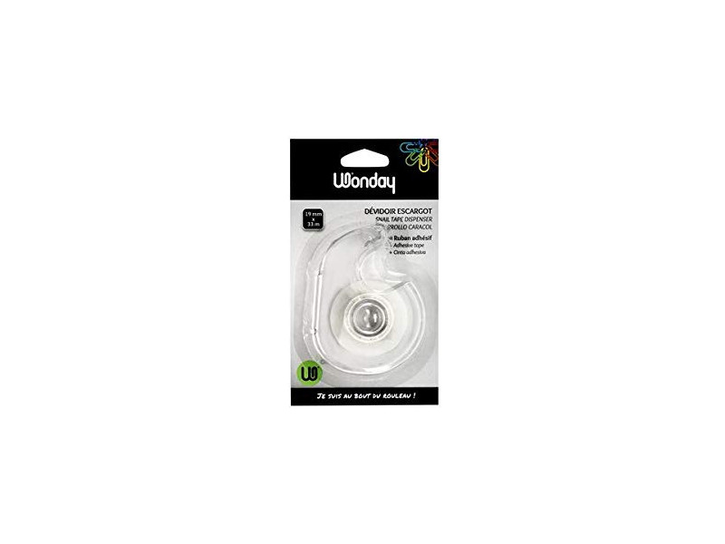 Wonday Dévidoir manuel inclus 1 rouleau adhésif 19 mm x 33 m