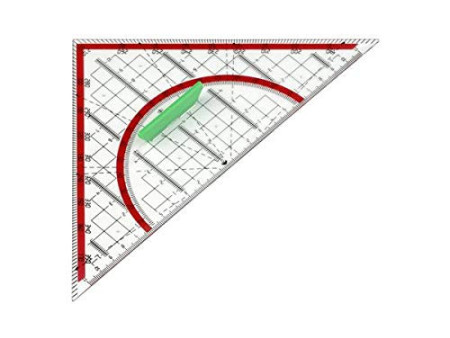 Wonday Equerre géométrique, base: 240 mm
