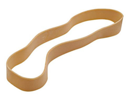 Wonday Bracelets caoutchouc, 70 x 5 mm, boîte 100 g, nature
