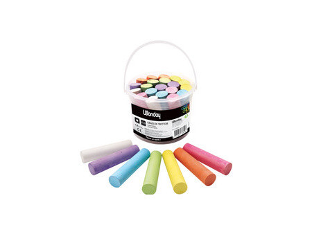 Wonday Craie de trottoir 'marelle', seau en plastique de 20
