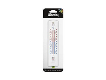 Wonday Thermomètre mural, en polystyrène, blanc