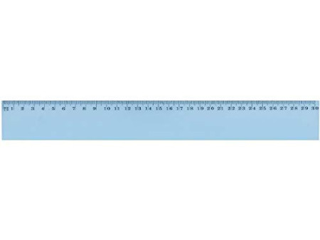 Wonday Règle plate, 400 mm, en plastique, incassable