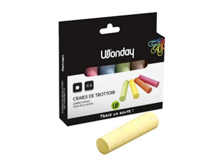 Wonday Craie de trottoir 'marelle', étui carton de 6
