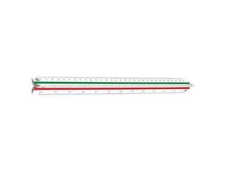 Wonday Echelle de réduction Arpentage, en plastique, blanc
