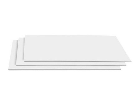 Wonday Carton plume en mousse, (L)500 x (P)650 mm, blanc