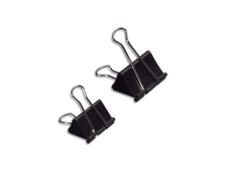 Wonday Pince double clip, (L)51 mm, écartement 20 mm, noir