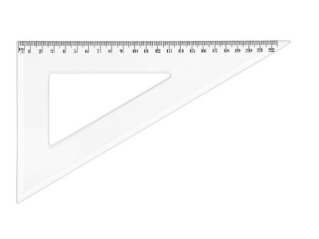 Wonday Equerre, 60 degrés, 150 mm, en plastique transparent