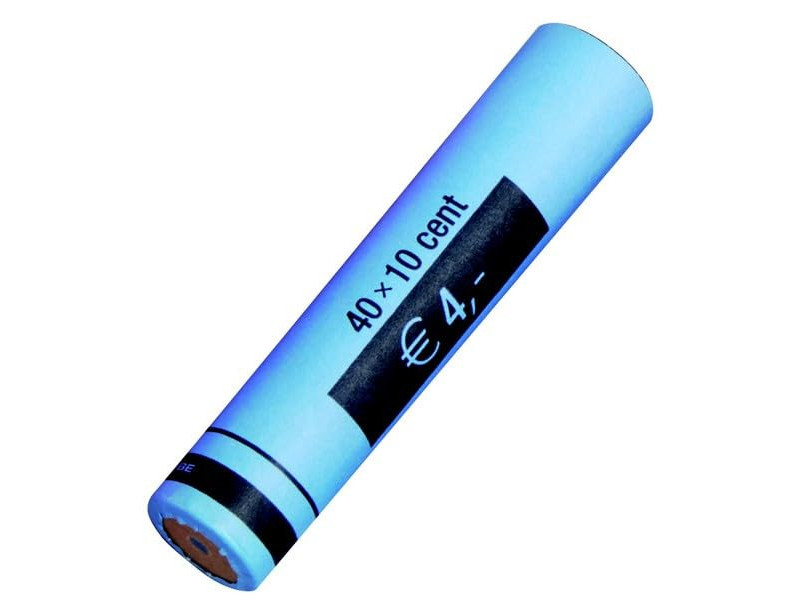 RESKAL Tube à monnaie pour pièce Euro, papier, 40 x 0,10 EUR