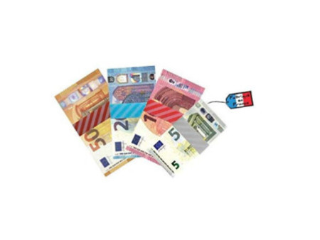 RESKAL Bracelet pour billets Euros, 20 billets de 10 EUR