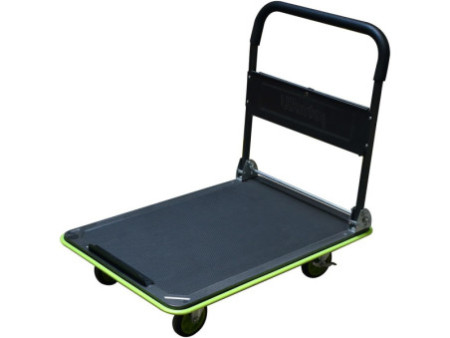 Wonday Chariot à plate-forme en acier, charge: 300 kg, noir/