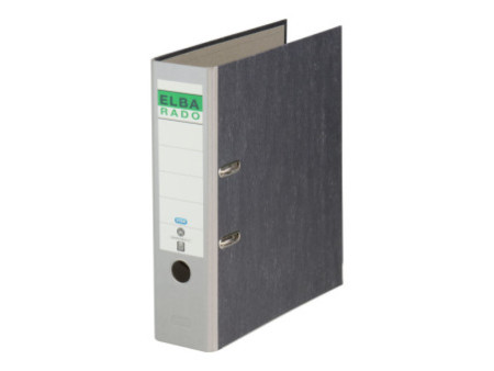 ELBA classeur rado papier marbré, largeur de dos: 80 mm,gris