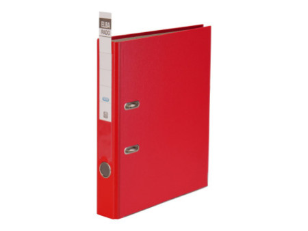 ELBA classeur rado brillant, largeur de dos: 50 mm, rouge