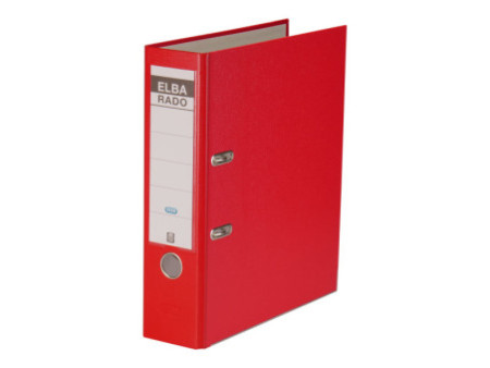 ELBA classeur rado brillant, largeur de dos: 80 mm, rouge