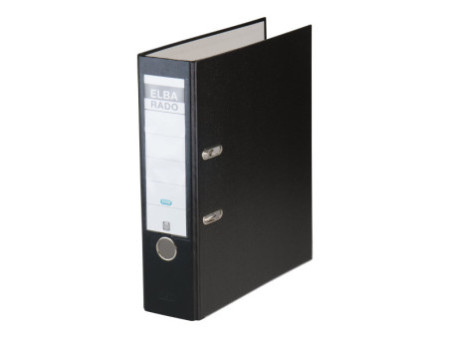 ELBA classeur rado brillant, largeur de dos: 80 mm, noir