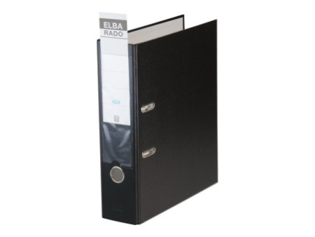 ELBA classeur rado brillant, largeur de dos: 80 mm, noir