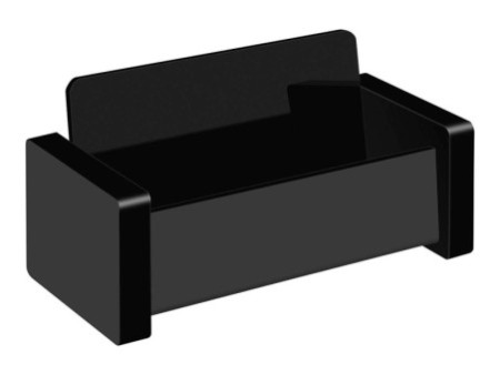 WEDO Porte-cartes de visite 'black office', noir