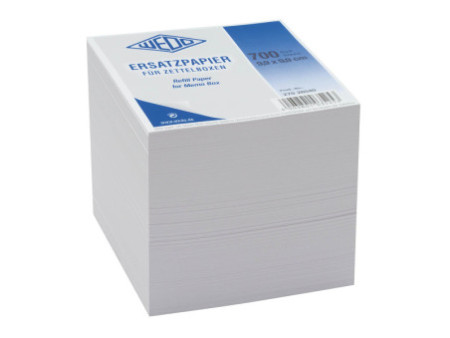 WEDO Bloc cube, 99 x 99 mm, blanc, 700 feuilles