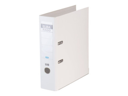 ELBA classeur rado brillant, largeur de dos: 80 mm, blanc