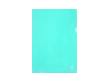 Oxford Pochettes coin Premium, A4, PVC, transparent, vert