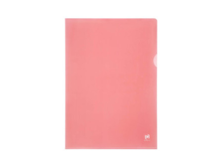 Oxford Pochettes coin Premium, A4, PVC, transparent, rouge
