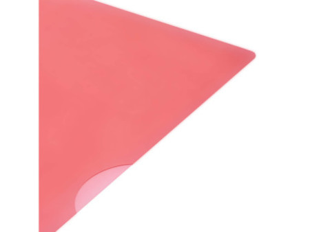 Oxford Pochettes coin Premium, A4, PVC, transparent, rouge