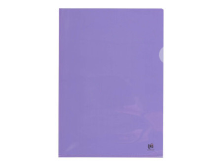 Oxford pochettes coin Premium, A4, PVC, transparent, violet