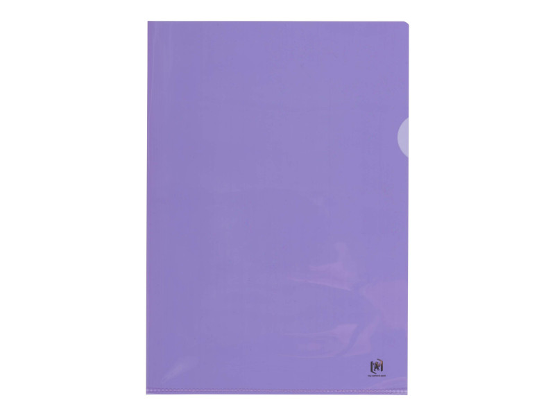 Oxford pochettes coin Premium, A4, PVC, transparent, violet