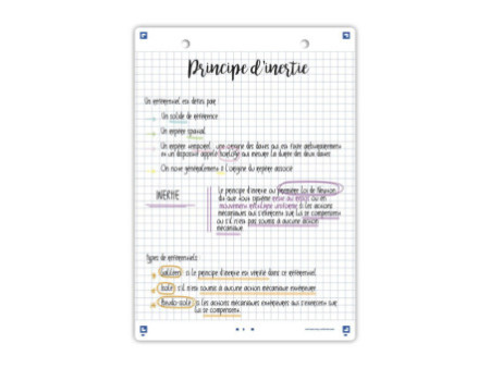 Oxford Fiches bristol REVISION 2.0, A5, blanc