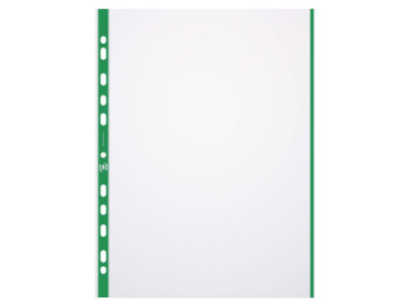 Oxford Pochettes perforées A4 avec bande colorée, PP, 0,09 m