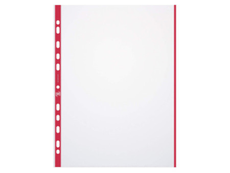 Oxford Pochettes perforées A4 avec bande colorée, PP, 0,09 m