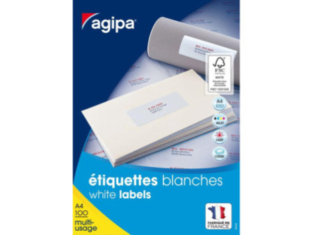 agipa Etiquette universelle, 210 x 148,5 mm, coins droits