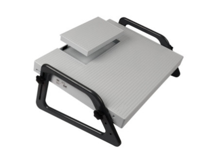 WEDO Repose-pieds Relax, ajustable en hauteur, gris clair
