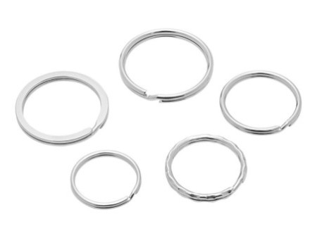 WEDO Anneaux porte-clé en métal, en sachet