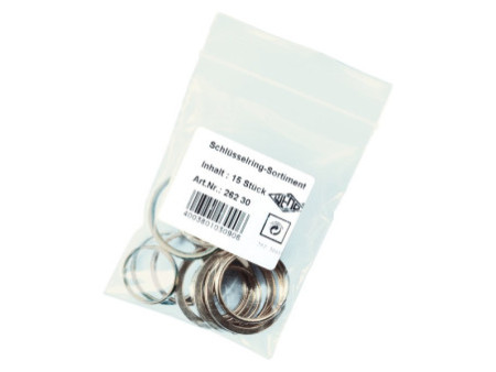 WEDO Anneaux porte-clé en métal, en sachet