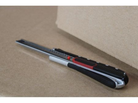 WEDO Cutter 2-en-1, lame: 9 mm, noir/rouge