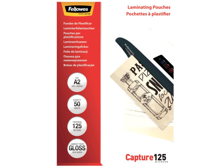 Fellowes Pochette de plastification, A2, brillante